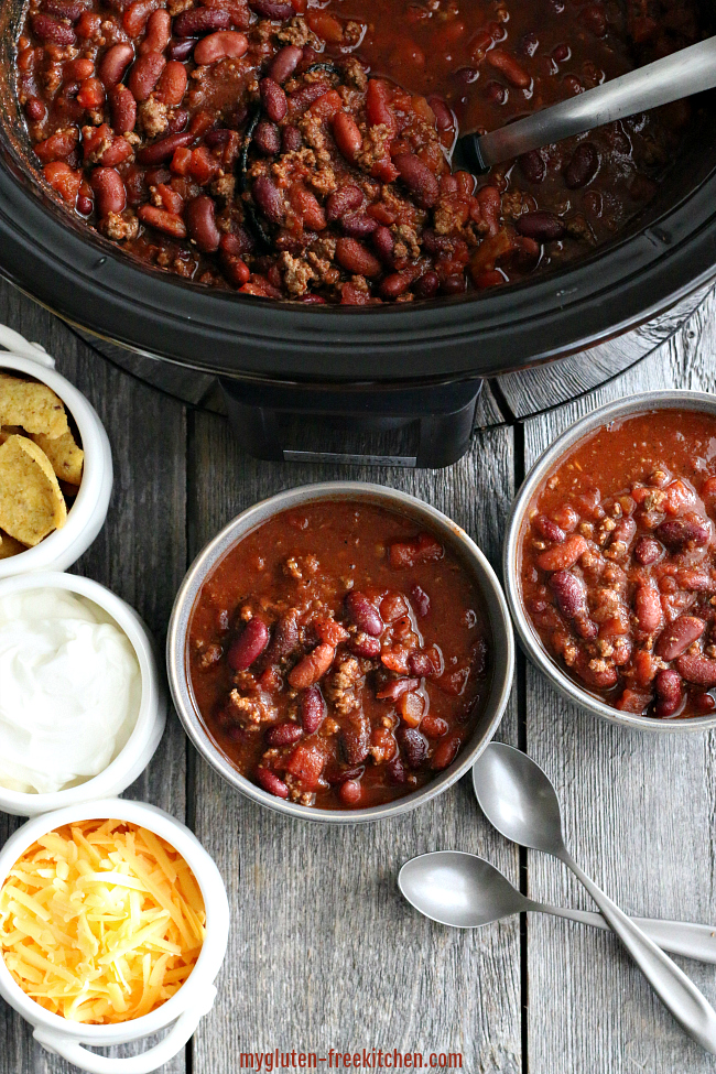 Gluten-free Chili in Crock-Pot