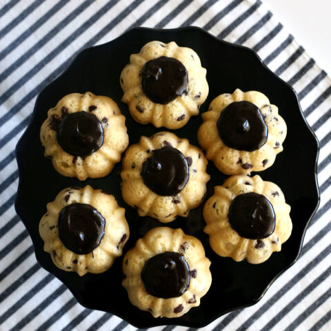 Gluten-free Chocolate Chip Mini Bundt Cakes