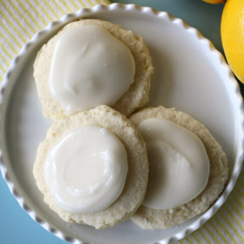 Gluten-free Iced Lemon Cookies
