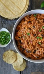 Gluten-free Rice Bean and Pepper Burrito Filling
