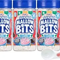 Kraft Jet-Puffed Mallow Bits Vanilla Flavor Marshmallows 3 Ounce (Pack of 3)