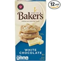 Baker's Premium White Chocolate Baking Bar (4 oz Bars, Pack of 12)