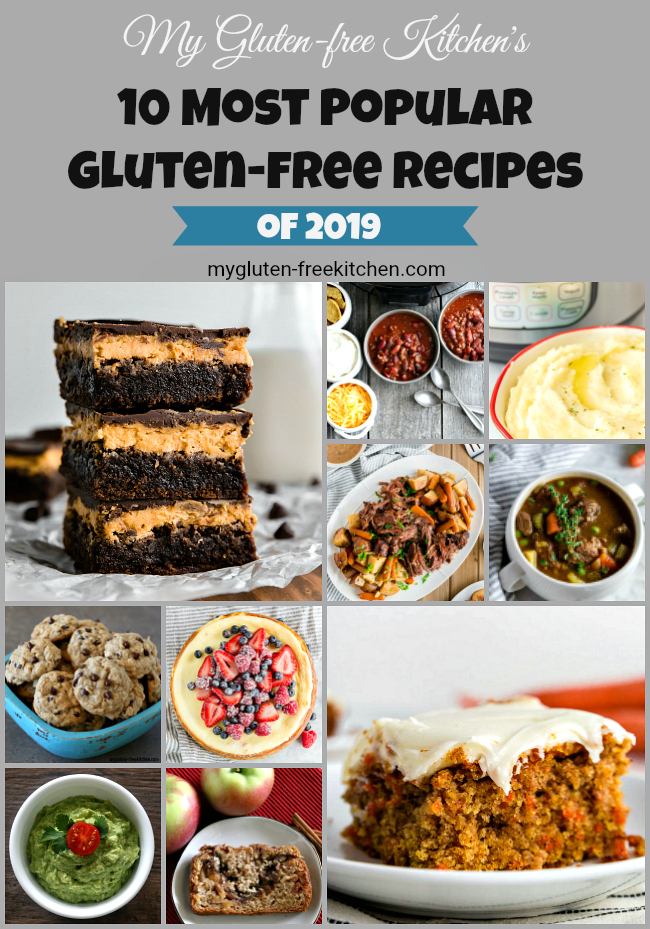 collage photo of most popular gluten-free recipes from 2019