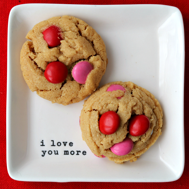 Gluten-free Valentine's Peanut butter cookies