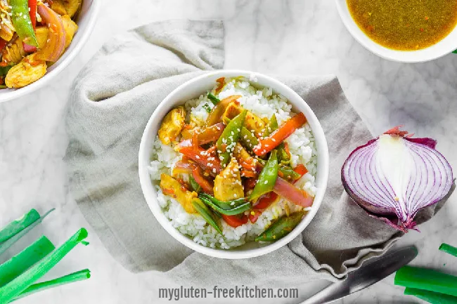 Gluten-free Chicken Stir Fry with Sauce