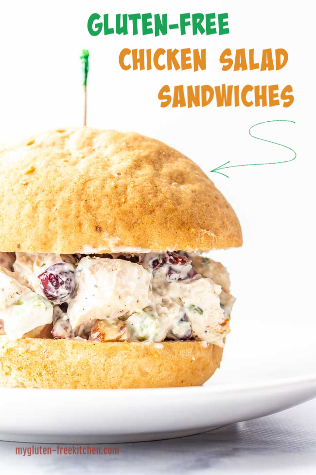 Gluten Free Chicken Salad on a bun