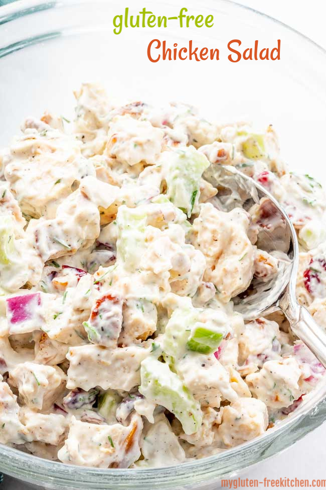 Gluten Free Chicken Salad in bowl