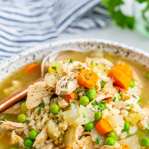 Gluten-free Slow Cooker Turkey and Rice Soup