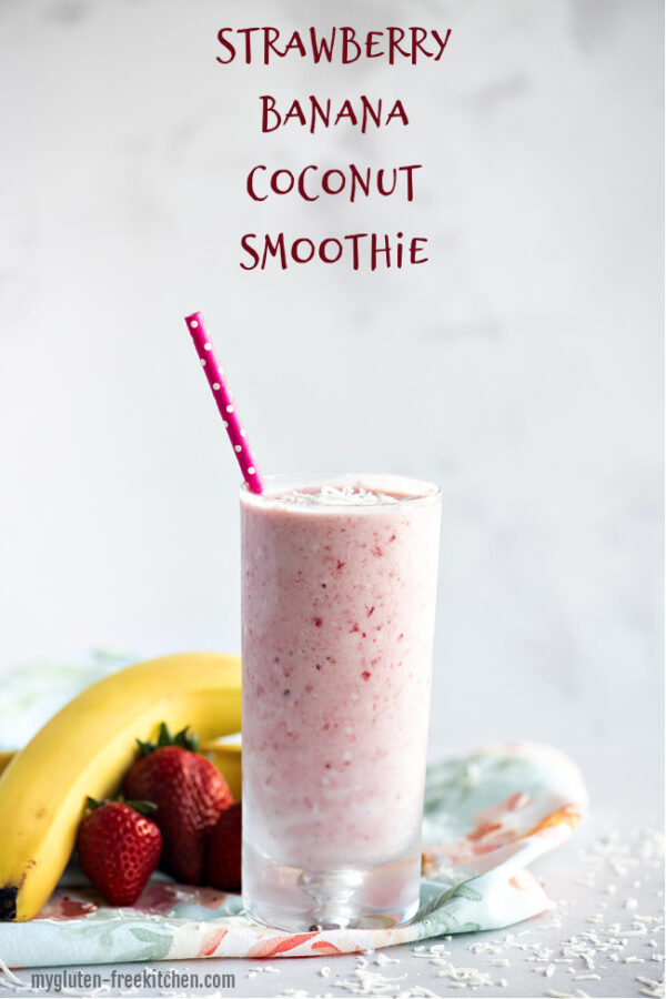 Coconut Milk Strawberry Banana Smoothie Gluten Free