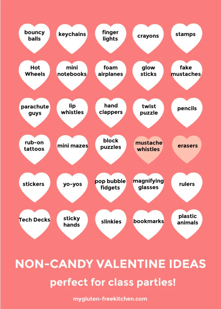 Non-Candy Valentine's Day Treats for Kids + Free Printable Pencil